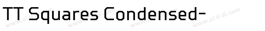 TT Squares Condensed字体转换